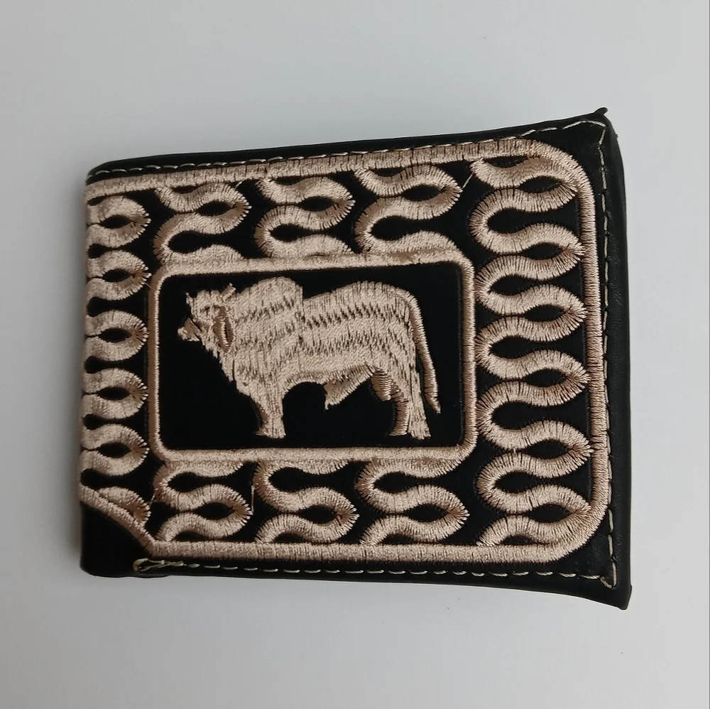 Men's‎ Western Wallet Genuine Leather Hand Crafted Bifold Cowboy Rodeo Wallet